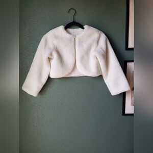 Girl's Faux Fur Cropped Jacket